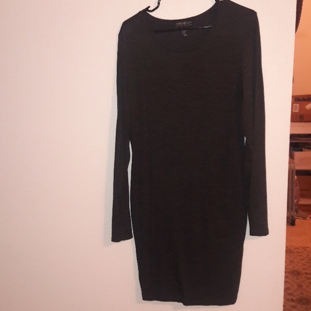 Forever 21 dark gray dress
